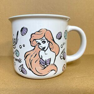 Disney The Little Mermaid Princess Ariel Coffee Mug Discovery Hand Painted New